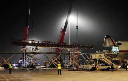 “双枢纽”接力  高水平保障  刷新纪录！郑卢“空中丝路”保障26米超长货物出口巴西